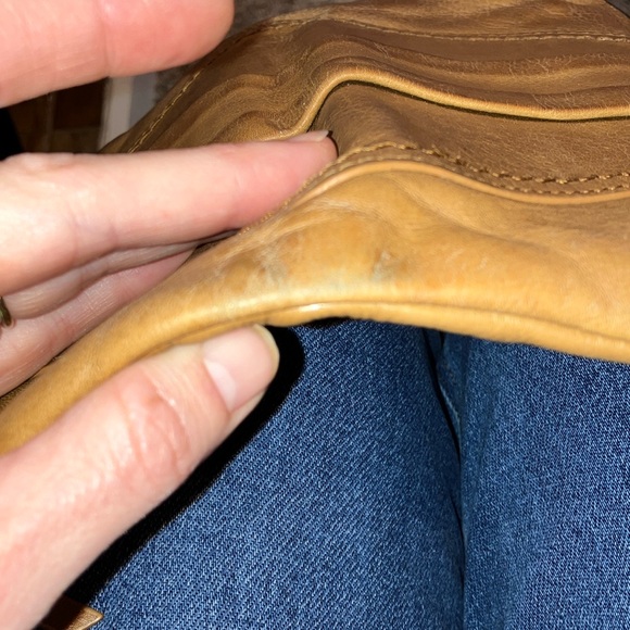 Brown HOBO Lauren Leather Clutch - Picture 9 of 9